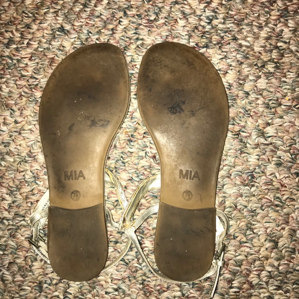 Mia silver rhinestone sandals - Picture 2 of 2